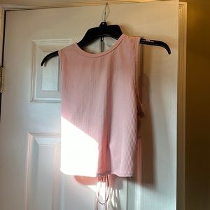 Tank top with open back